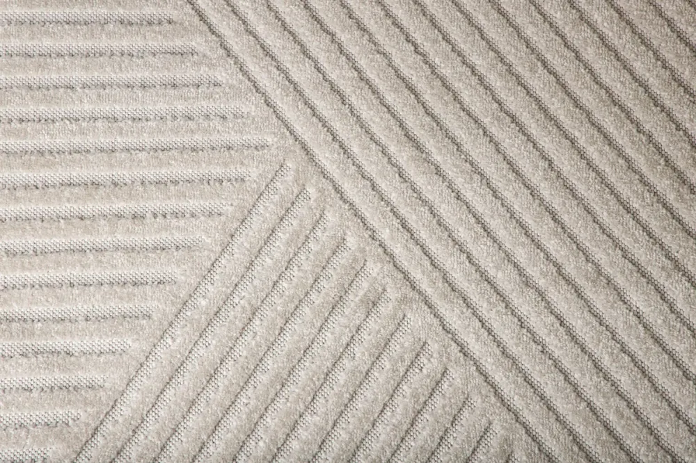Aron tæppe - Snow Navy Stripe 80x250