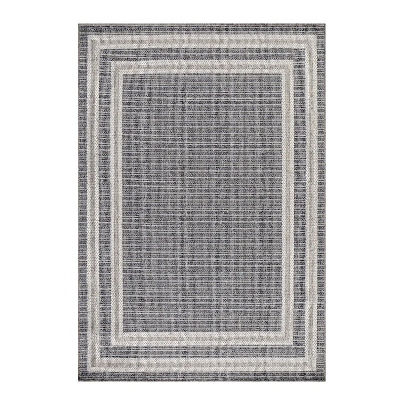 Fladvævet tæppe - Aruba 4901 Grey 60x110