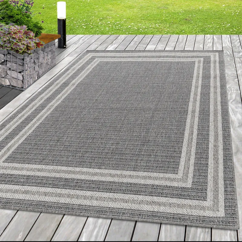 Fladvævet tæppe - Aruba 4901 Grey 60x110