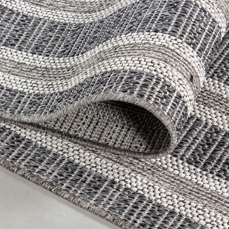 Fladvævet tæppe - Aruba 4901 Grey 60x110