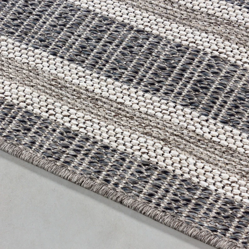 Fladvævet tæppe - Aruba 4901 Grey 60x110