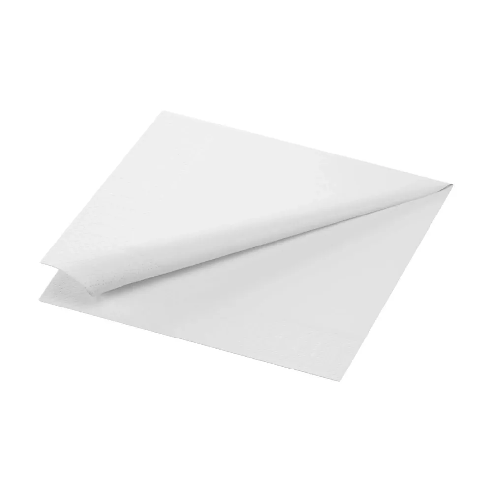 Middagsserviet, 1/4 Fold, 2-lags, 40x40, Ivory, Duni ( 10 x 125 stk )
