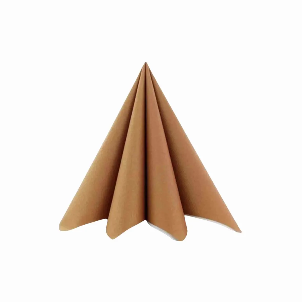 Servietter Airlaid 40x40 cm. Terra cotta, 50 stk.