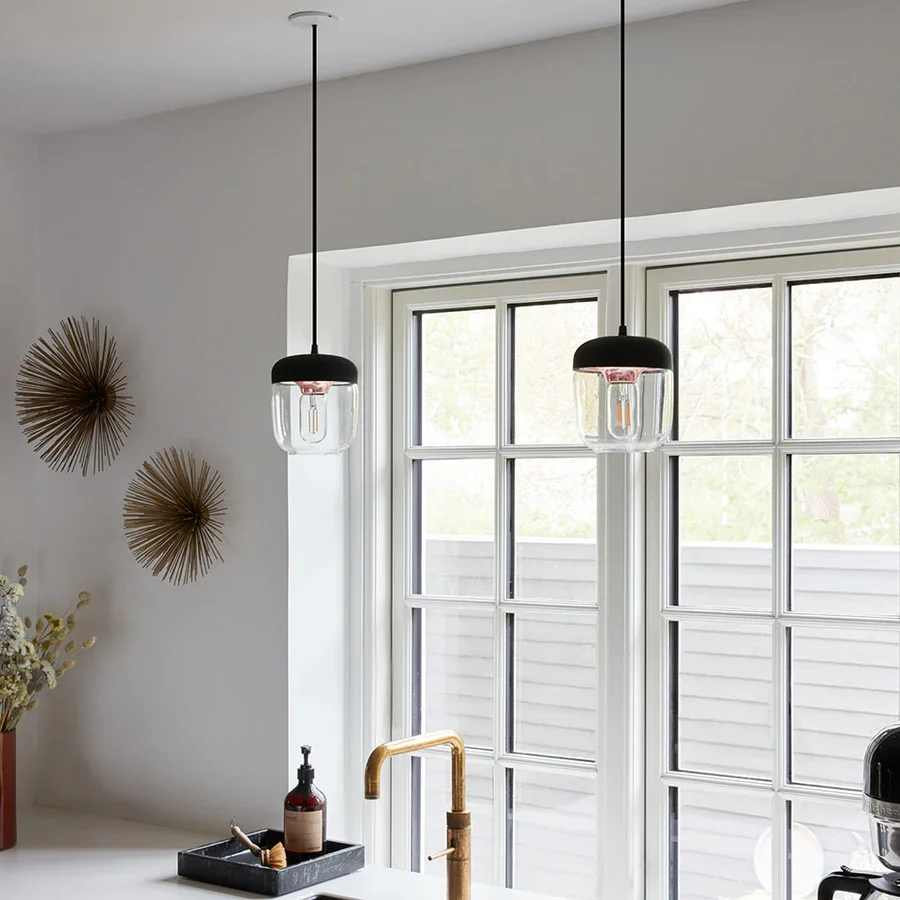 UMAGE Acorn Ø14 Sort & Poleret Red metal - Lampeskærm