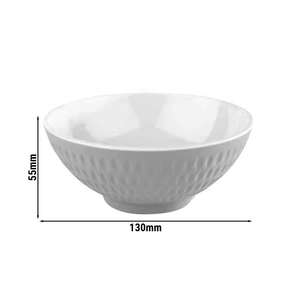 (6 stk.) Skål - ASIA PLUS - Melamin - 0,35 Liter - Ø 130 mm - Alabast