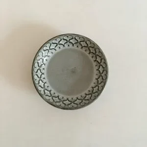 Bing & Grøndahl/Kronjyden Stentøj Grå Cordial Asiet/Smørskål No 332