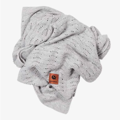 EasyGrow babytæppe med bambus og uld - Grey