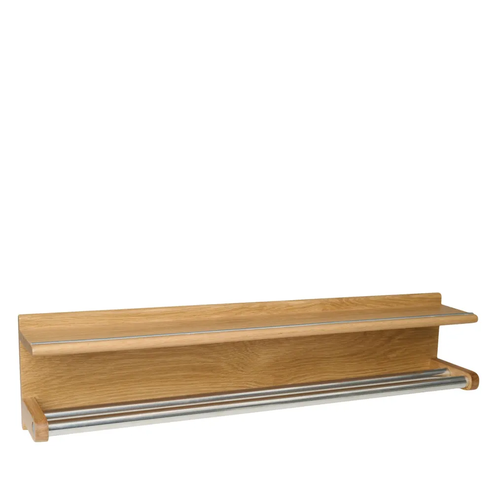 Wood II håndklædeholder i egetræ, L75 cm