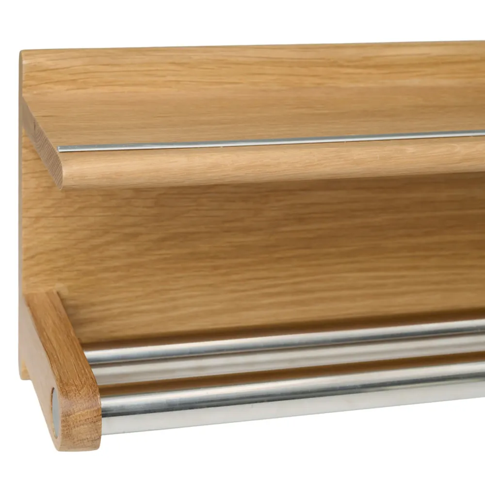 Wood II håndklædeholder i egetræ, L75 cm