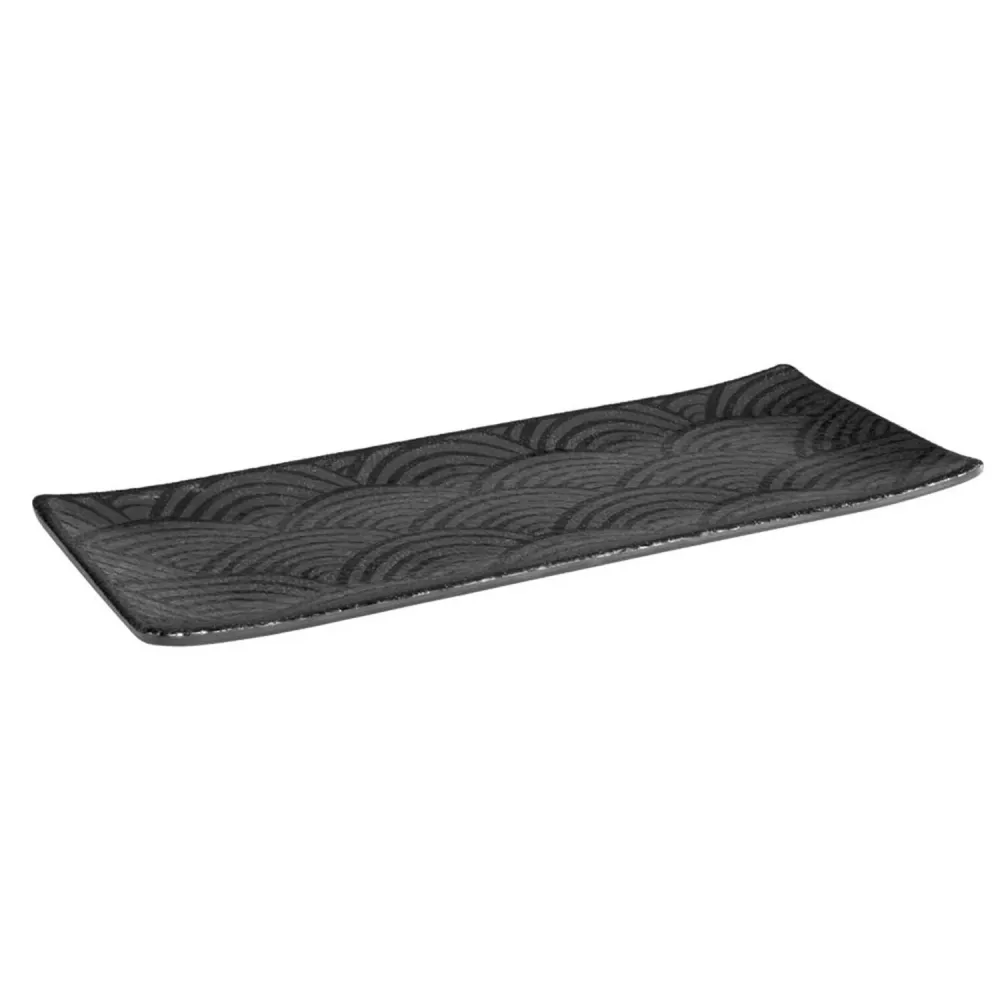 (6 stk.) Bakke - SHADOWY WAVE - Melamin - 290x120mm - Højde: 15mm