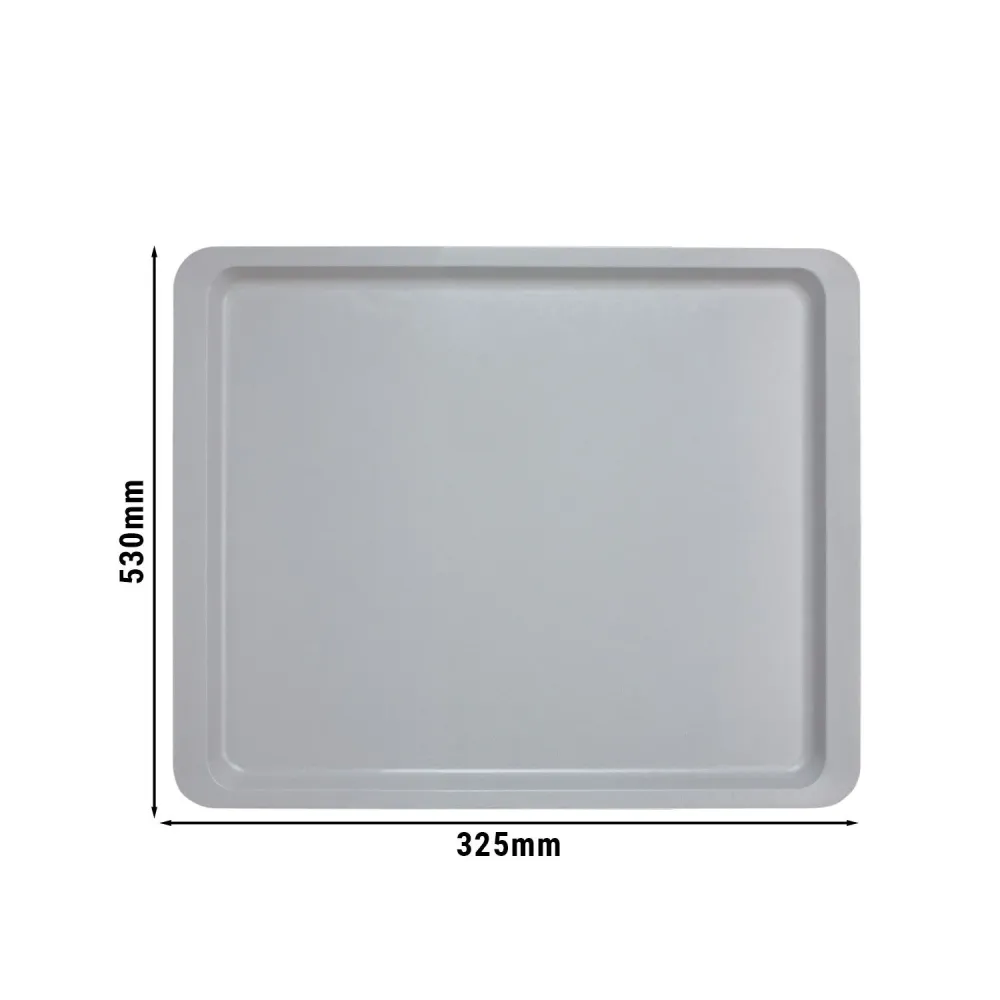 (12 stk.) CAMBRO | Polyfiber Lite-bakke - GN 1/2 - flade kanter - lysegrå