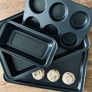 Bradepander og forme – Sæt af 4 stk Non Stick