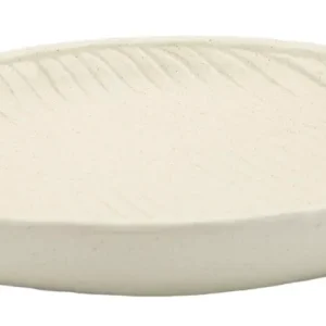 Bakke i creme af polyresin – 33x29x4 cm