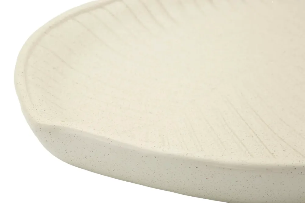 Bakke i creme af polyresin – 33x29x4 cm