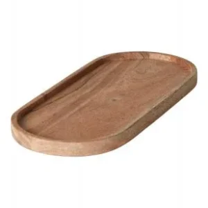 BAKKE OVAL M/KANT 13X30 CM AKACIETRÆ