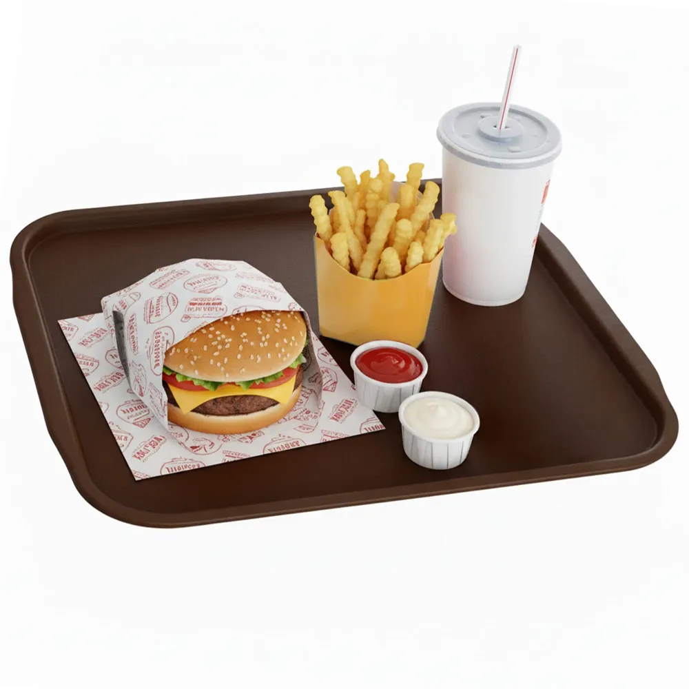 Cafeteria bakke 530 x 530mm - brun
