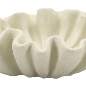 Fad, cremefarvet i polyresin – 31x9 cm
