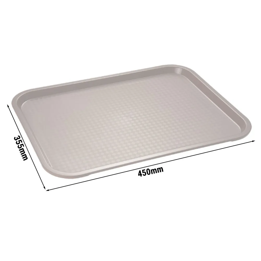 (6 stk.) SOLID FOOD-bakke - Polypropylen - 450x355mm - Brun
