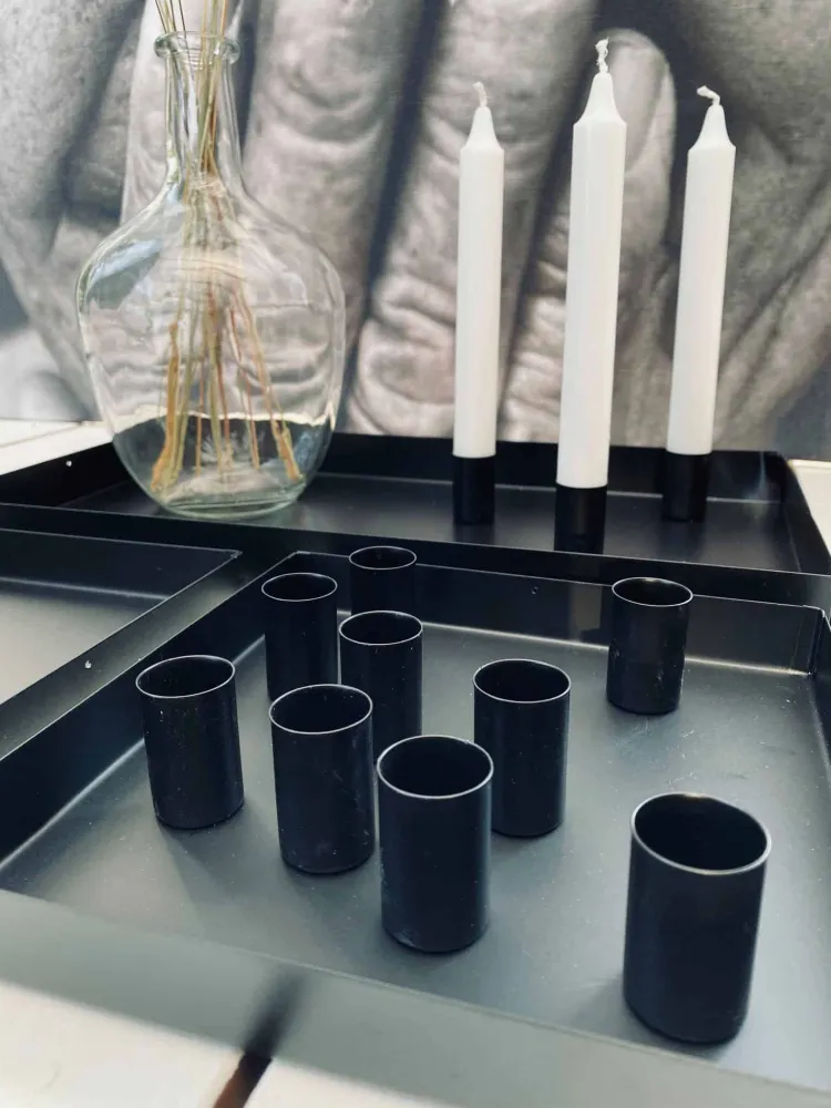 Bakke sæt ink 12 magnetiske lysestager
