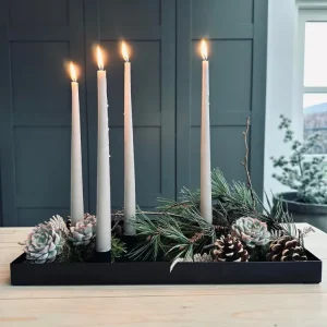 Bakke ink 4 magnetiske lysestager - BLACK