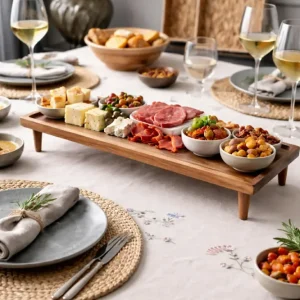 Bakke med ben Akacietræ - God til tapas