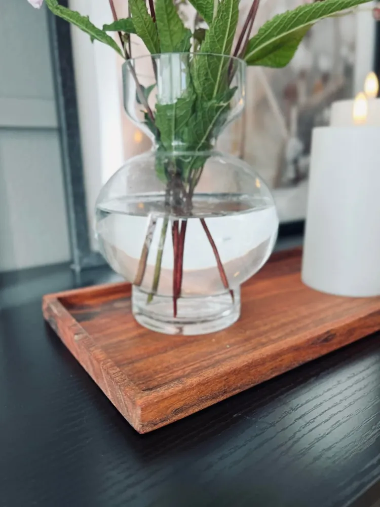 Bakke med kant 40cm - Olieret akacia