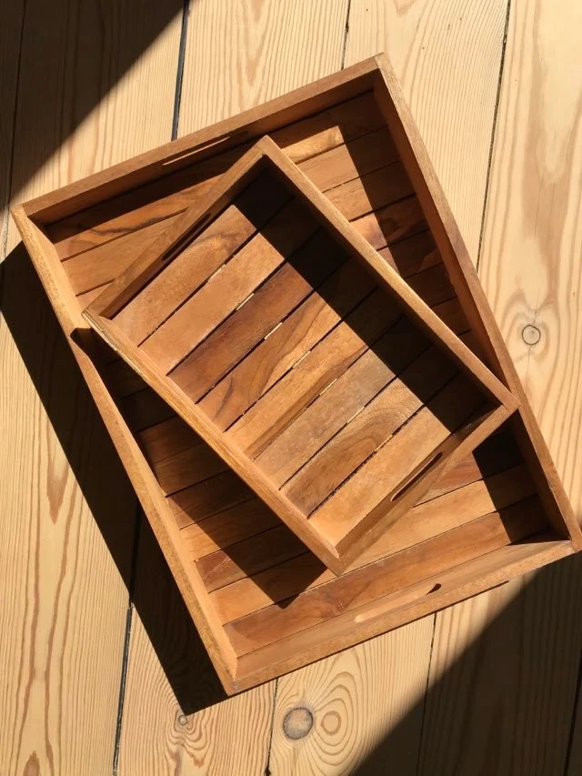 Teak bakke (lille)
