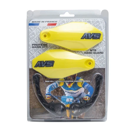 AVS BASIC håndskærm plastflig Fluo Yellow