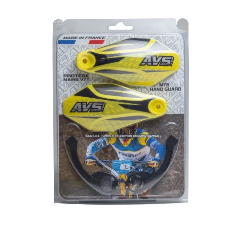 AVS KIT DECO håndskærm alu-ben gul/sort