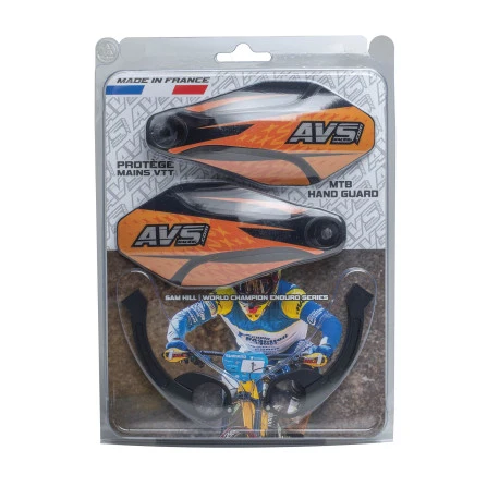 AVS KIT DECO håndskærm alu-ben orange/sort
