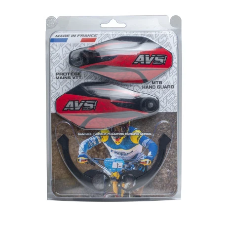 AVS KIT DECO håndskærm alu-ben rød/sort