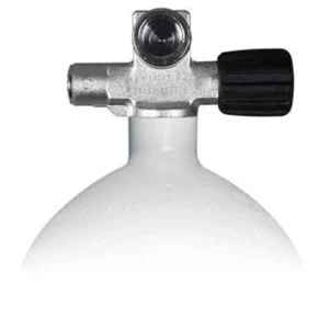 Dykkerflaske Chromed 3 Liter 232 bar 114 mm med Højre expandble ventil