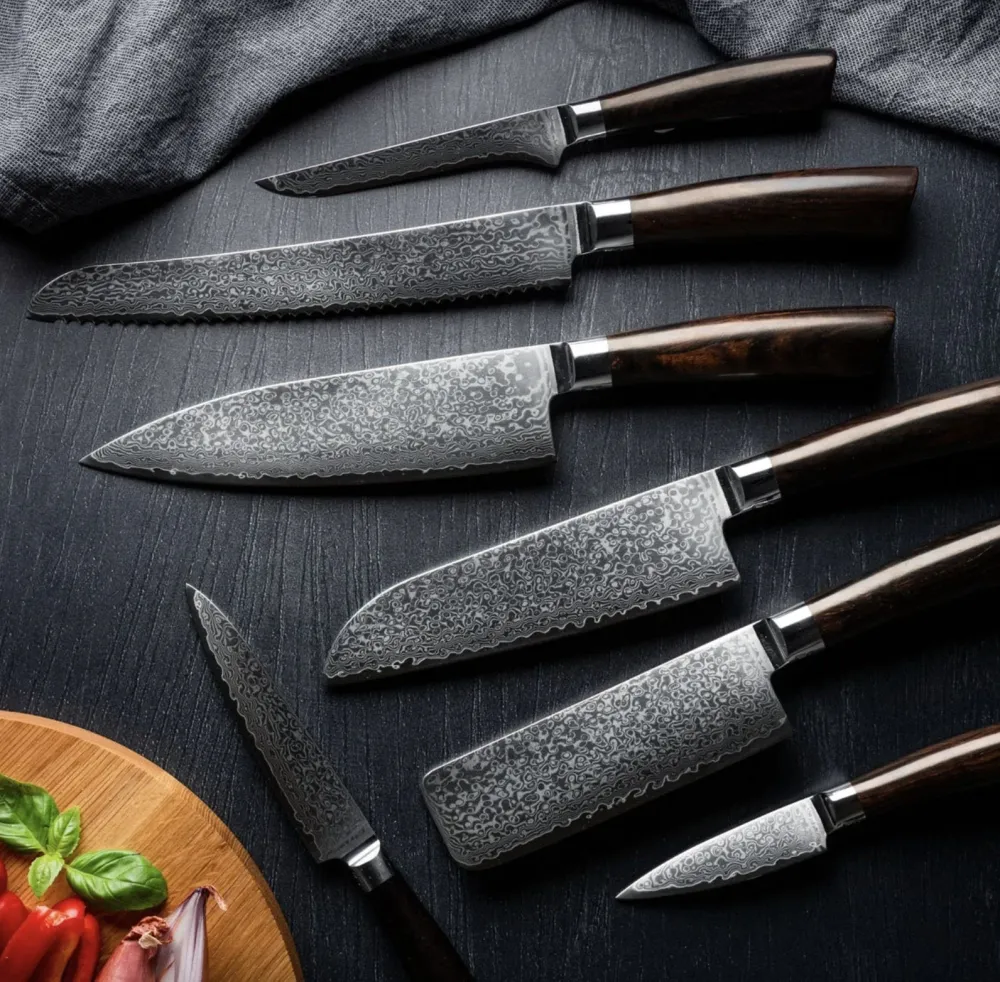 Knivsæt i Rose fra Qookware