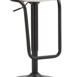 Barstol i charcoal, jern, træ og polyester – 41x61 cm