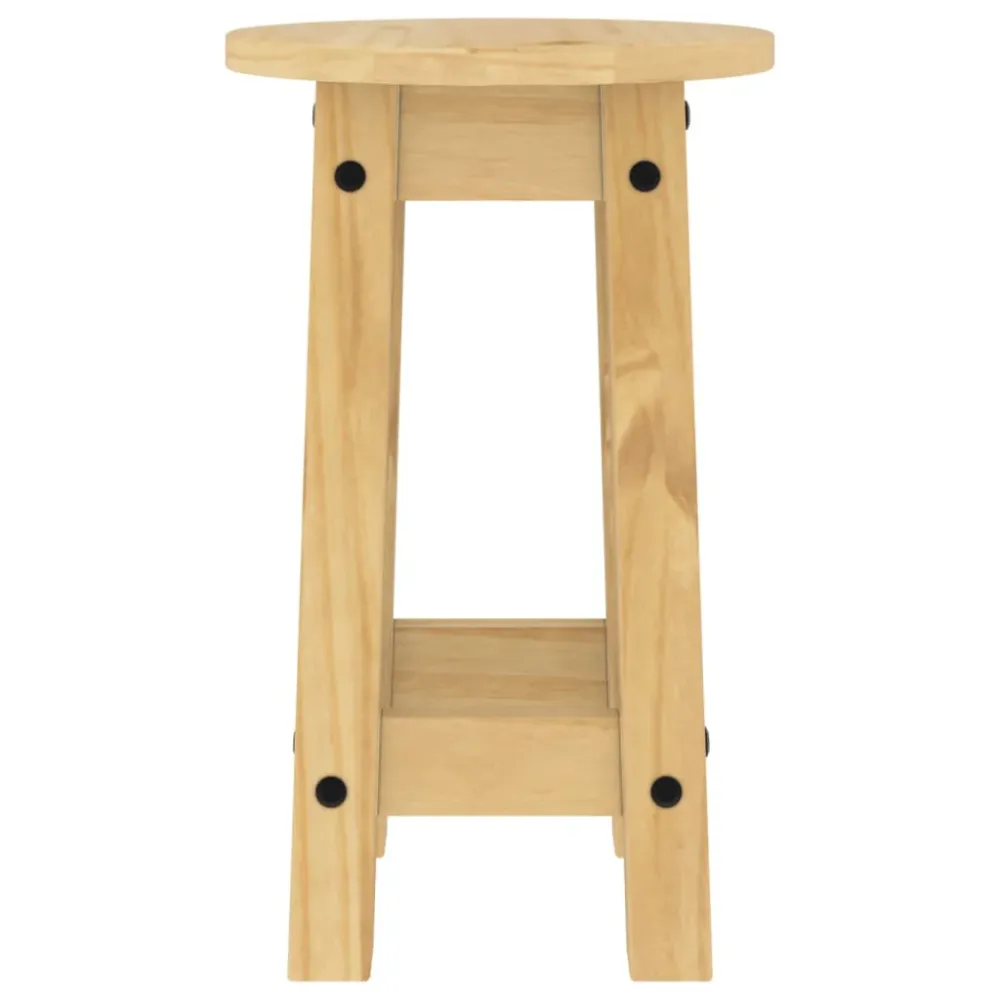 Solid Wood Barstole Massivt Fyrretræ Brun