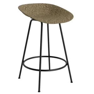 Whiskey Display Cabinet Mat Barstool - Normann Copenhagen Cream