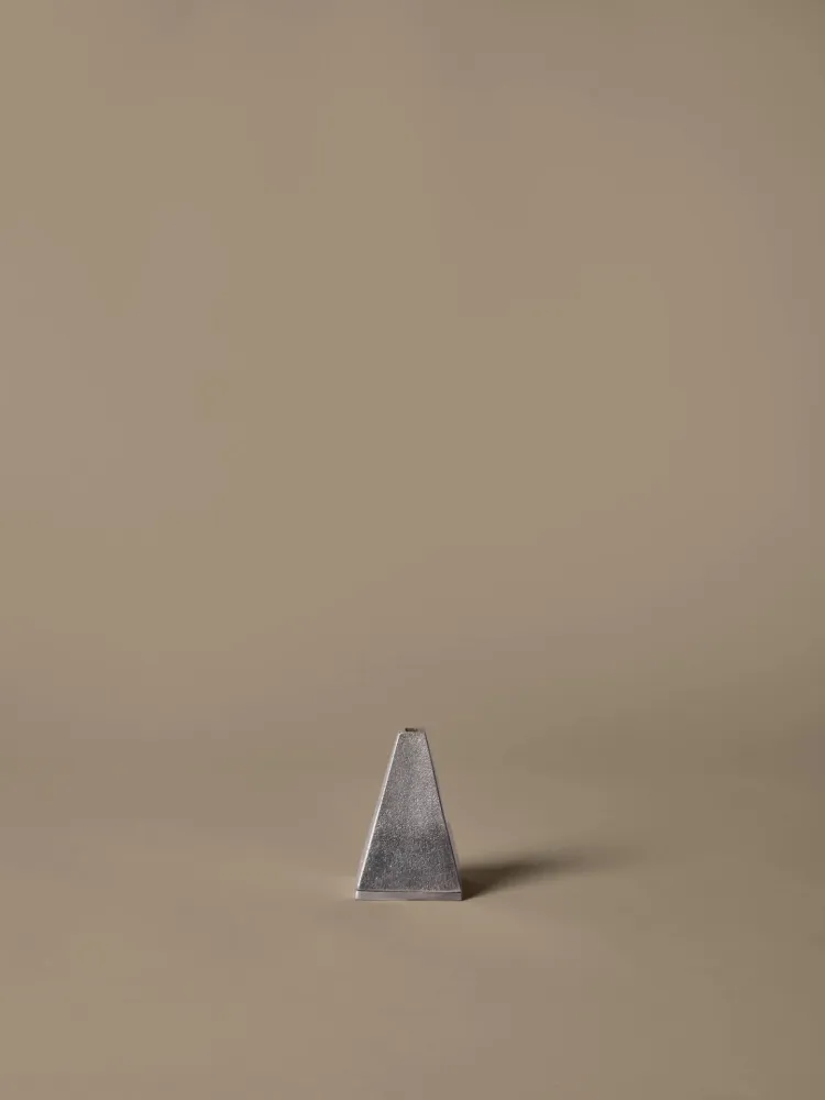 Pyra Incense Cone Burner - Brushed Aluminium