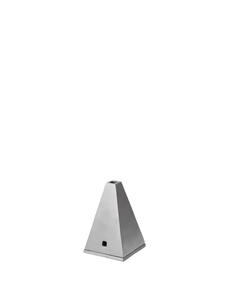 Pyra Incense Cone Burner - Brushed Aluminium