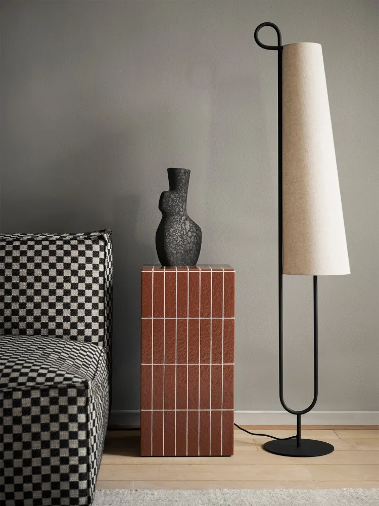 Ancora Floor Lamp - Black/Natural Ferm Living - DK