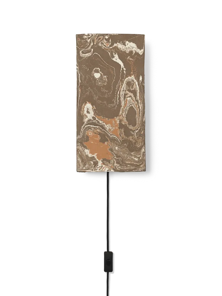 Argilla Wall Lamp - Rectangular - Marble Mocha Ferm Living - DK