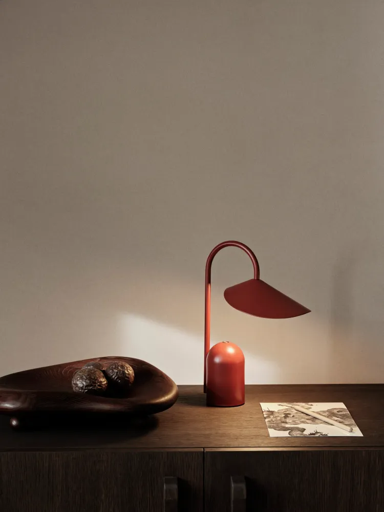 Arum Portable Lamp - Oxide Red Ferm Living - DK
