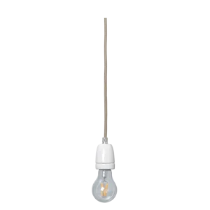 Fabric Cord Set - Ceramic Socket - 4m - Pendant - Dark Cashmere Ferm Living - DK