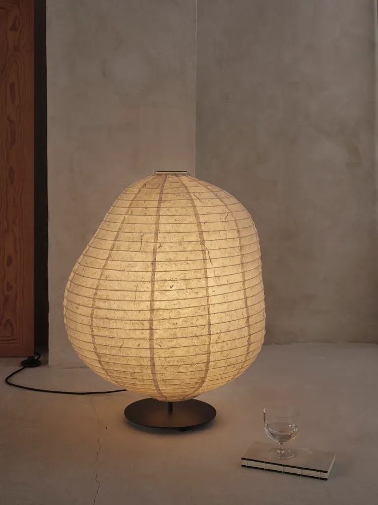 Kurbis Floor Lamp - Low - Black/Natural Ferm Living - DK