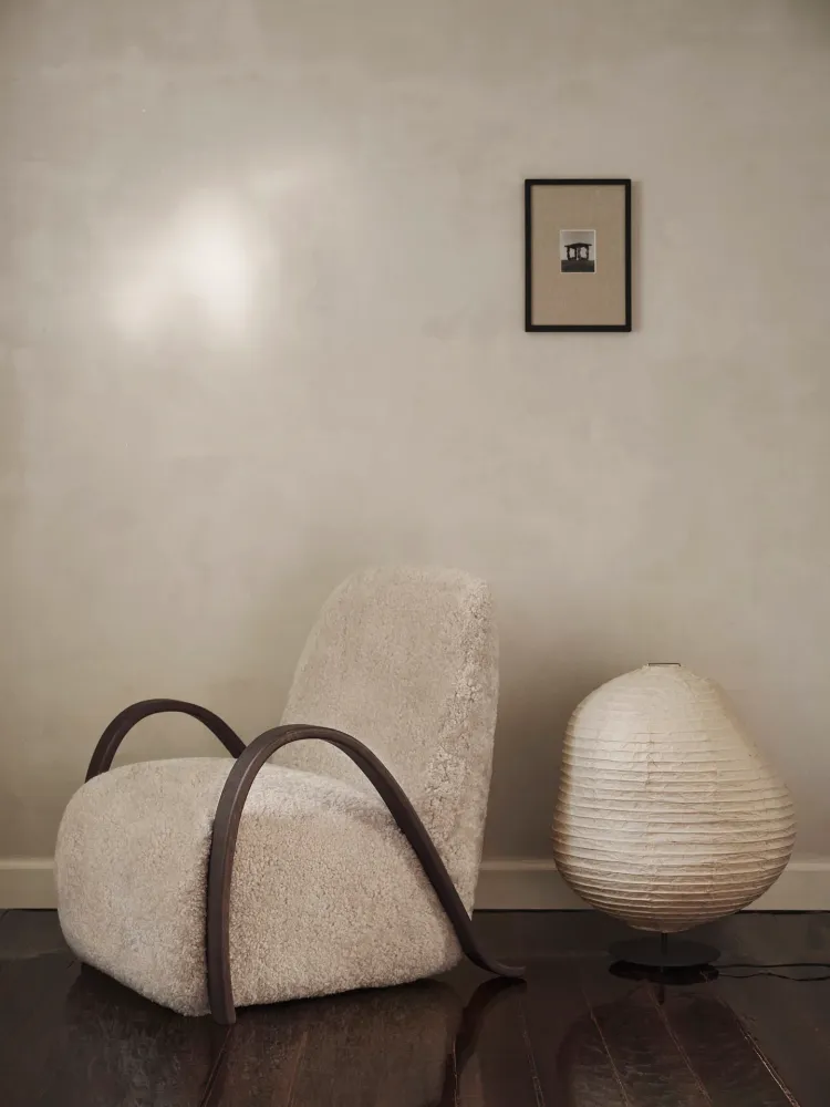 Kurbis Floor Lamp - Low - Black/Natural Ferm Living - DK