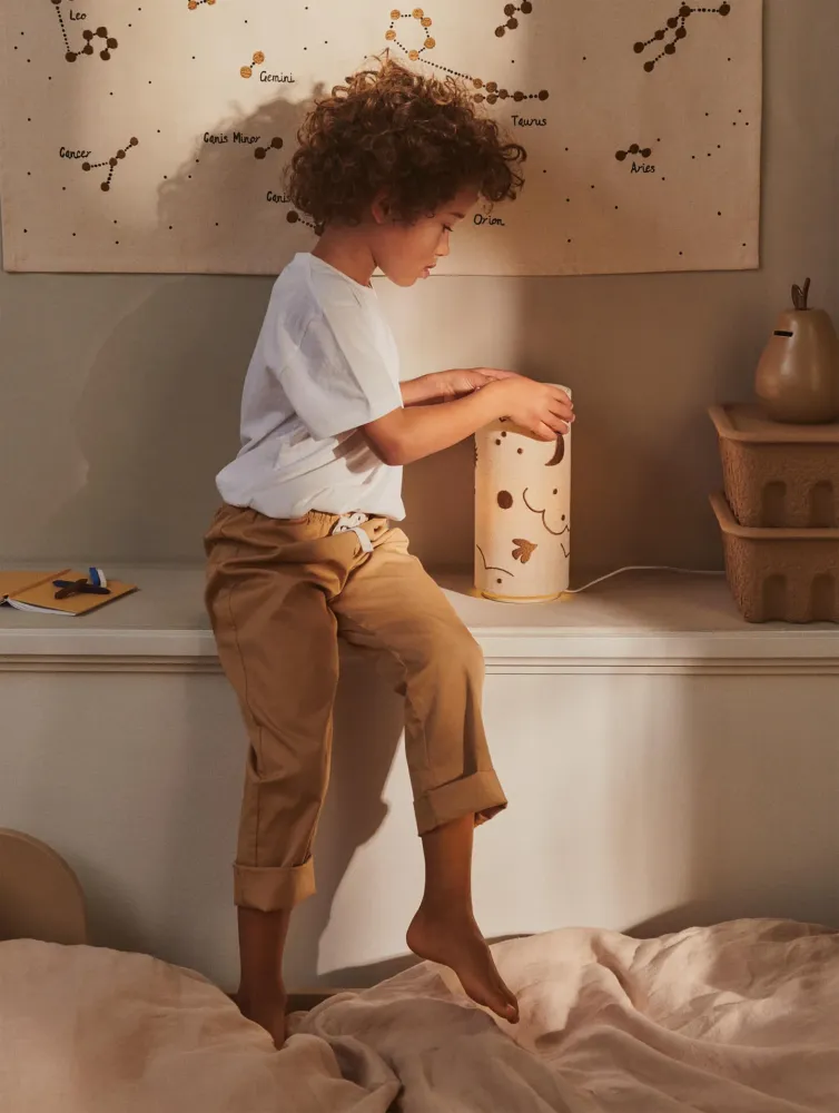 Skye Table Lamp - Natural/Bronze Ferm Living - DK