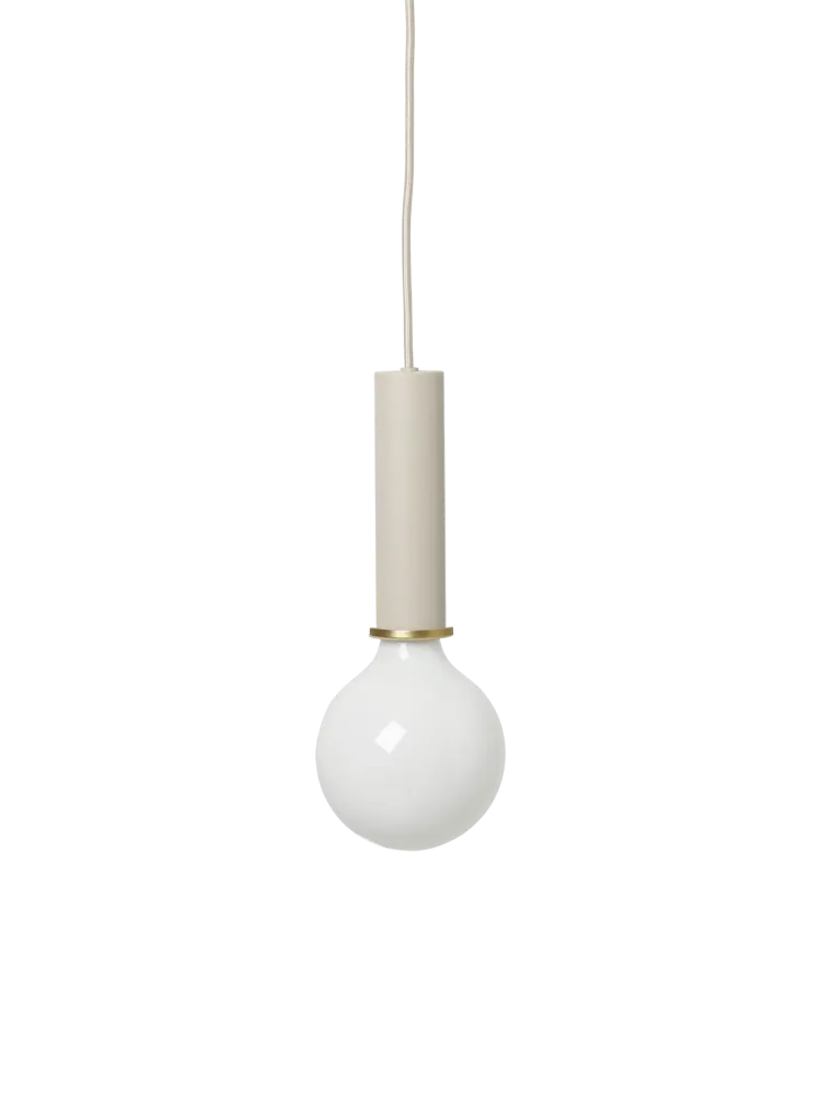Socket Pendant High - Light Grey Ferm Living - DK