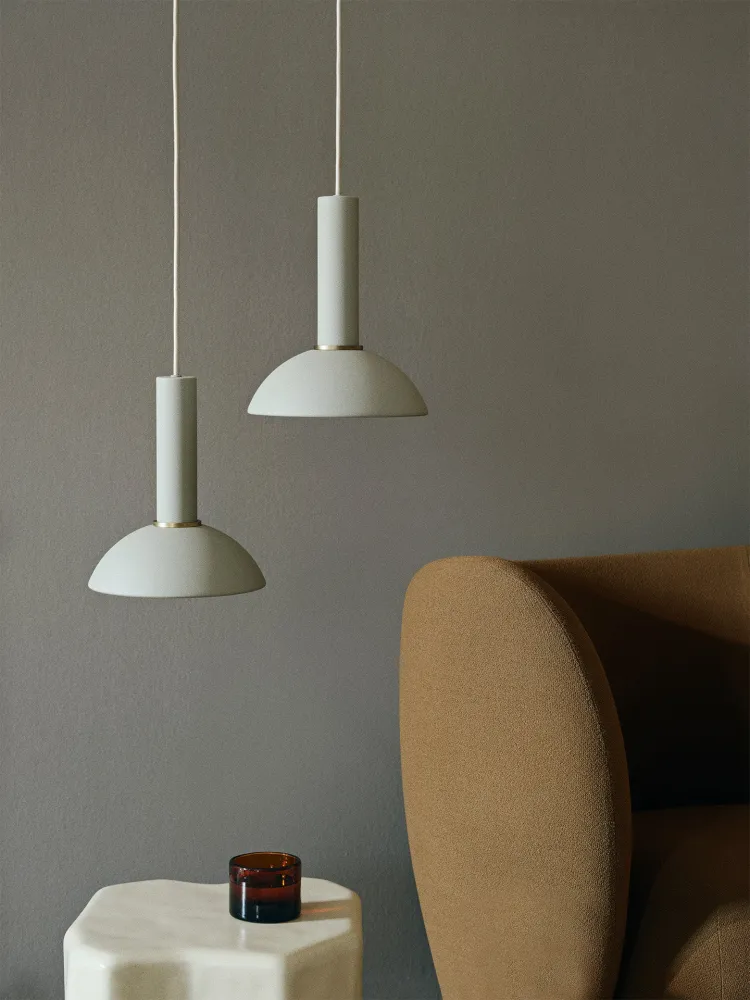Socket Pendant High - Light Grey Ferm Living - DK
