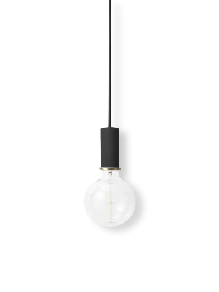 Socket Pendant Low - Black Ferm Living - DK
