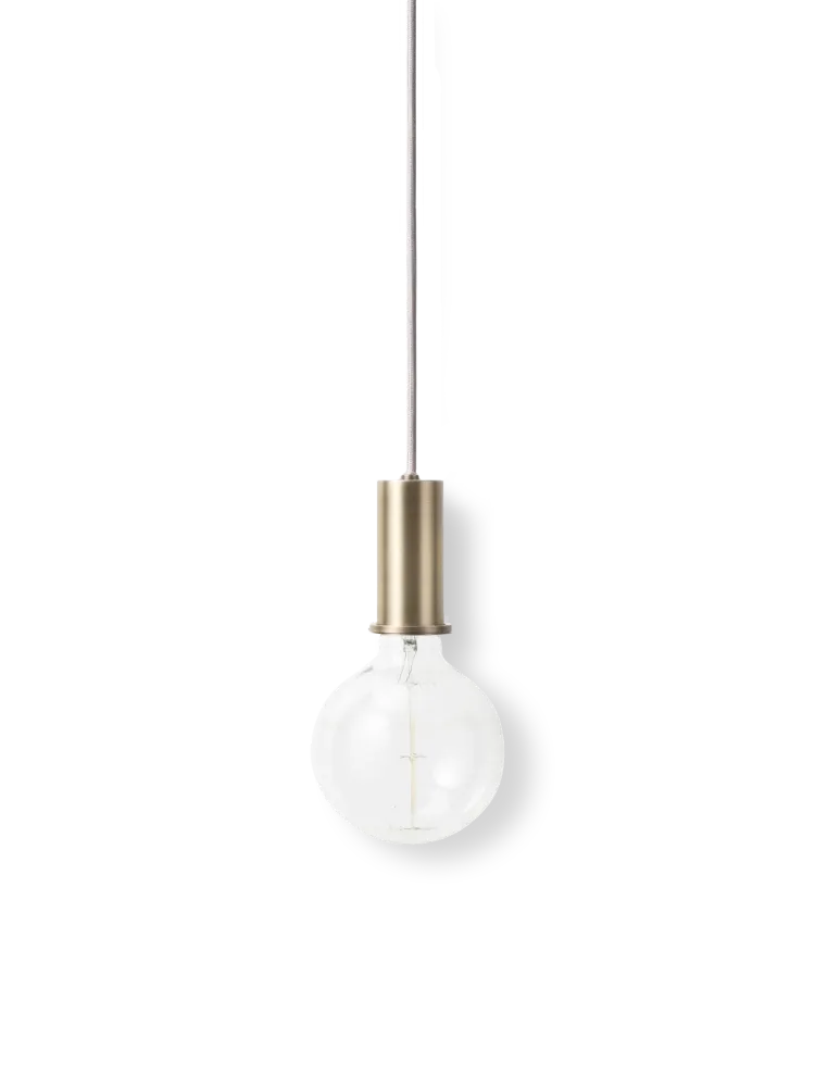Socket Pendant Low - Brass Ferm Living - DK