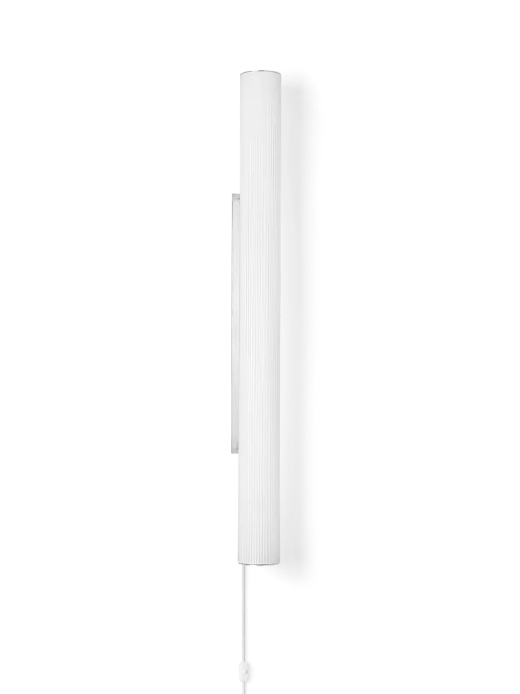 Vuelta Wall Lamp 100 - White/Stainless Steel Ferm Living - DK